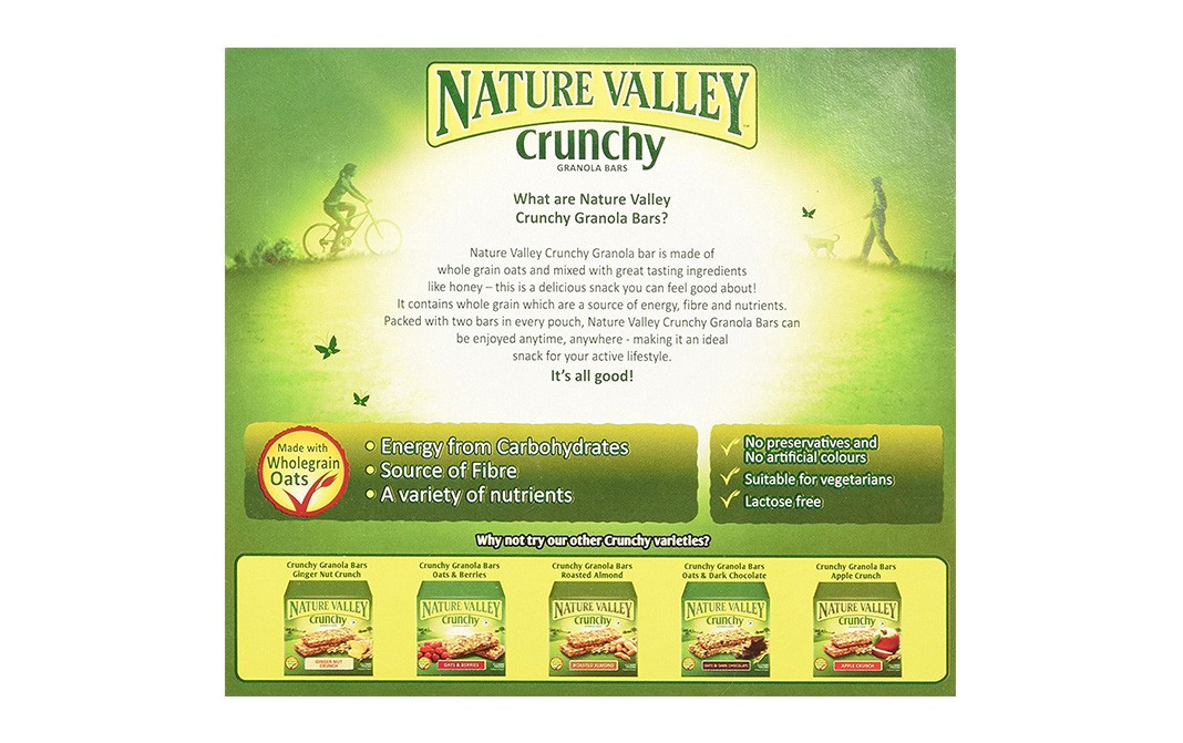 Nature Valley Crunchy Granola Bar Oats 'N Honey   Box  252 grams